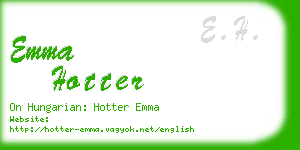 emma hotter business card